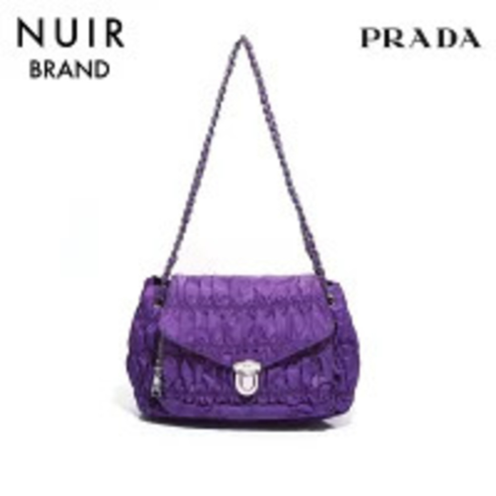 Prada Chain Shoulder Bag Purple